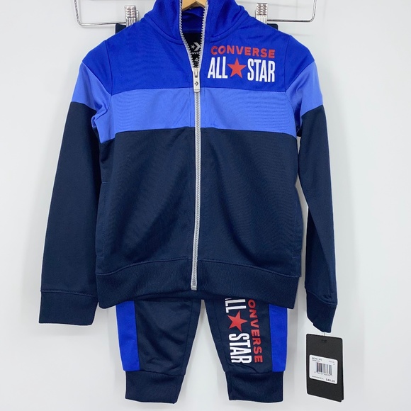 Converse Other - sz 6 Converse Jogger Set Blue All Star 2 Piece NEW w/ Tags Boys Youth